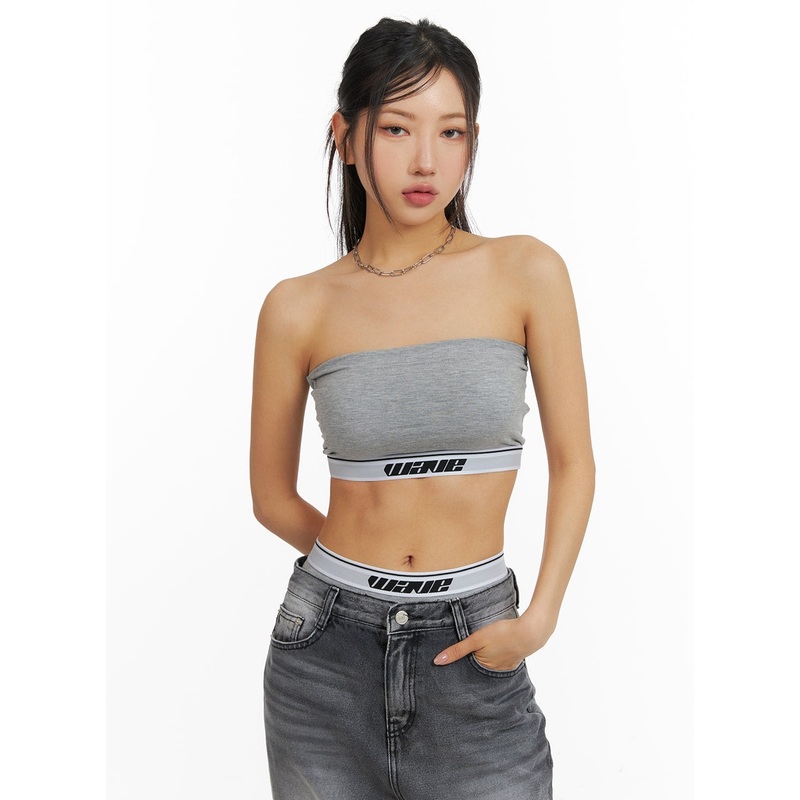 Contrasting Banding Tube Top CM411