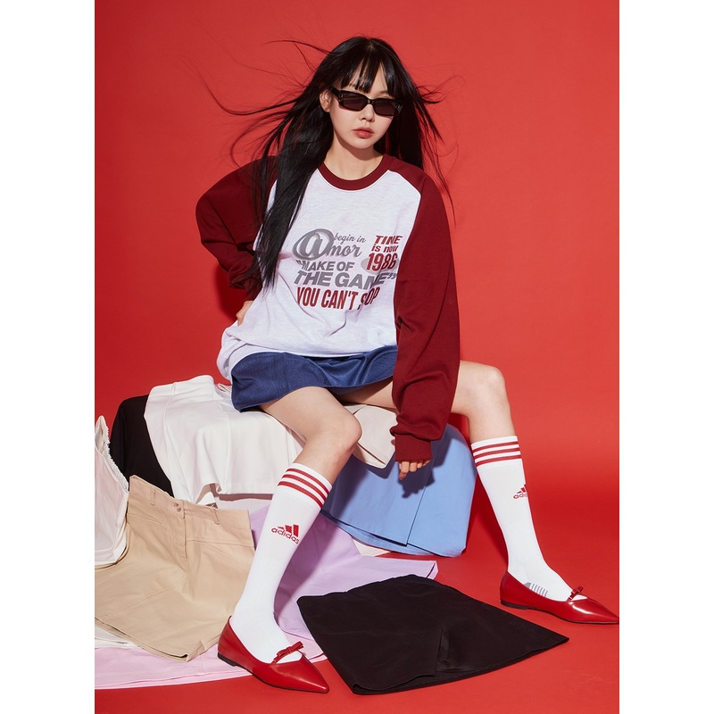 Cozy Graphic Lettering Crew Neck Sweatshirt IM406