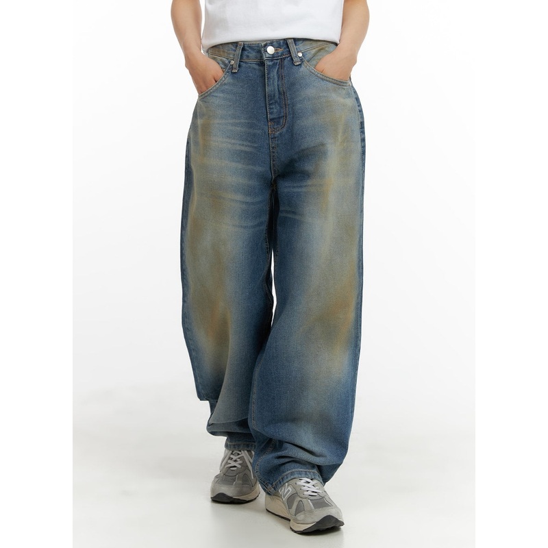 Vintage Washed Baggy Jeans CM426