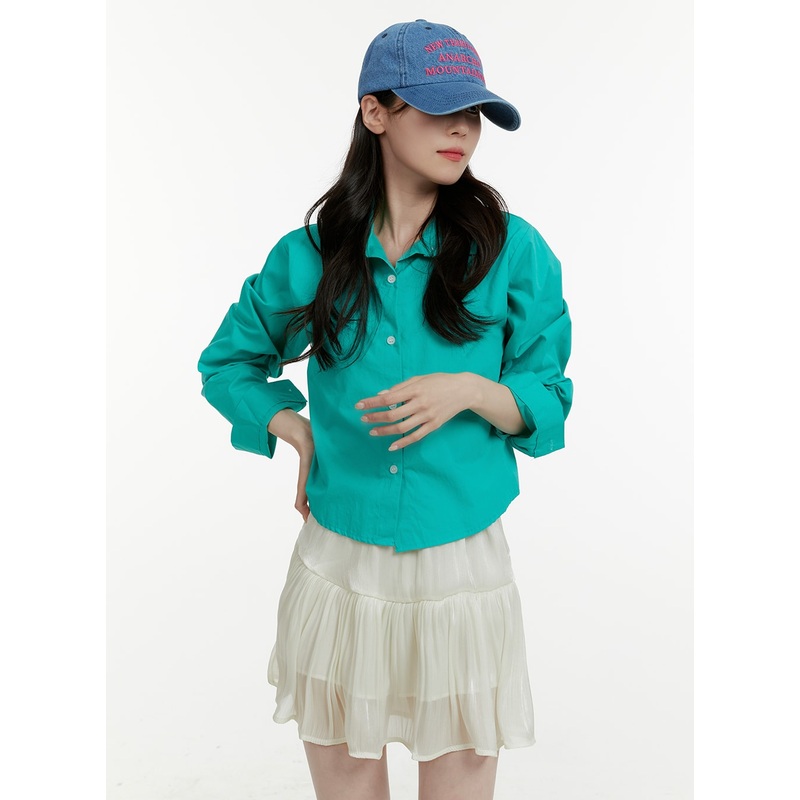 Collared Button-Up Shirt OA405