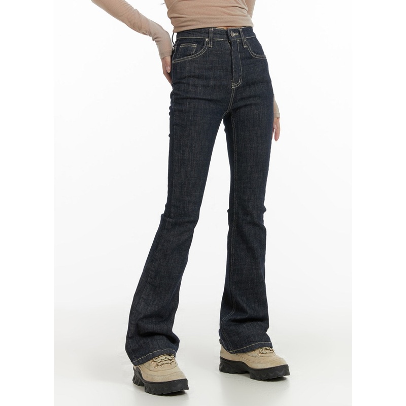High Rise Slim-Fit Bootcut Jeans CA403