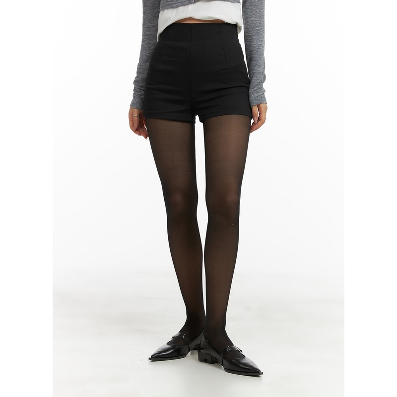 High Waist Slim Fit Shorts CA409