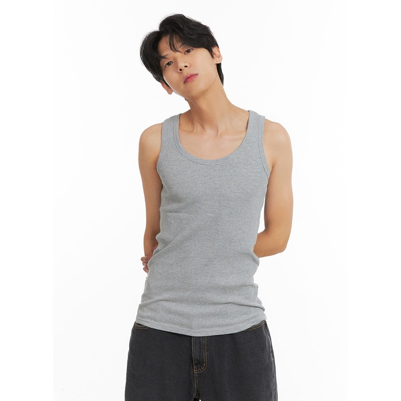 Men’s Basic Slim Fit Tank Top IA401