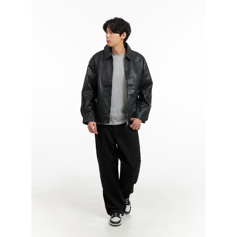 Men’s Basic Wide Leg Pants IA401