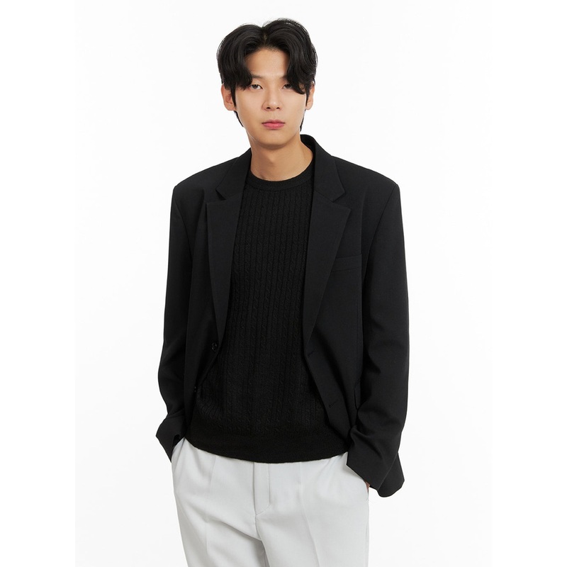 Men’s Collar Buttoned Blazer IA402