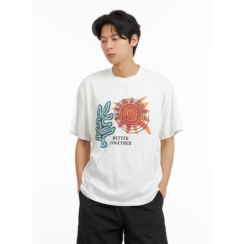 Men’s Graphic Cotton T-Shirt IA402