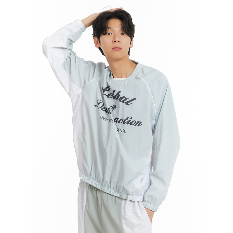 Men’s Nylon Color Block Jacket IA401