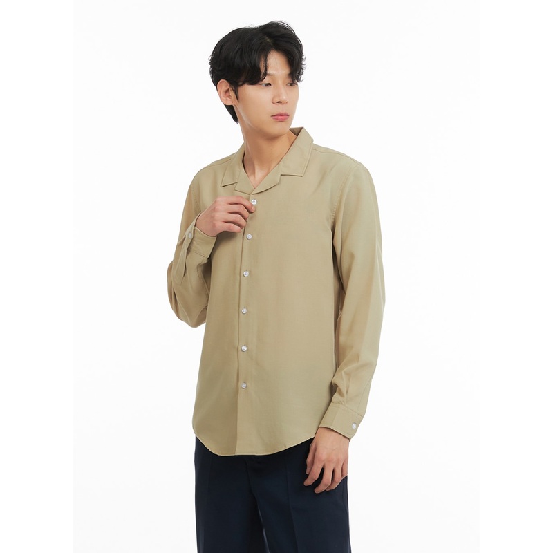 Men’s Open Collar Buttoned Shirt IA401