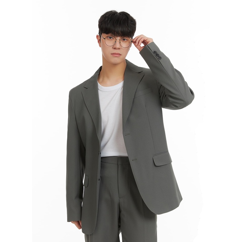 Men’s Solid Blazer IA402|Dark green|Beige|Black|S|M|L|1XL|2XL|3XL