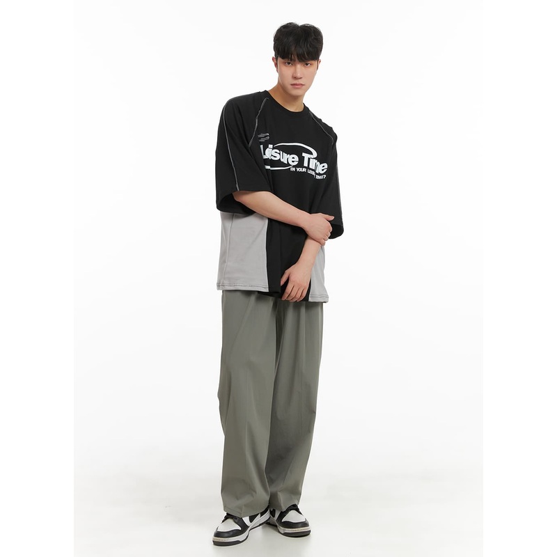 Men’s Straight Fit Nylon Trousers IA402