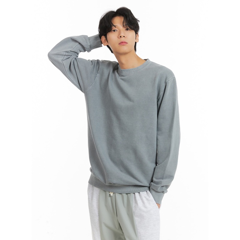 Men’s Washed Crewneck Sweatshirt IA401