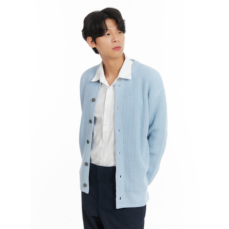 Men’s Wool Blend Buttoned Cardigan IA401