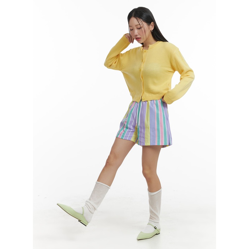 Striped Cotton Boxer Shorts OM429