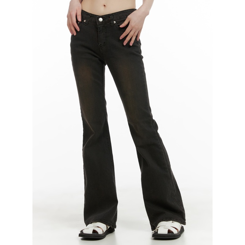 Vintage Washed Bootcut Jeans CA412