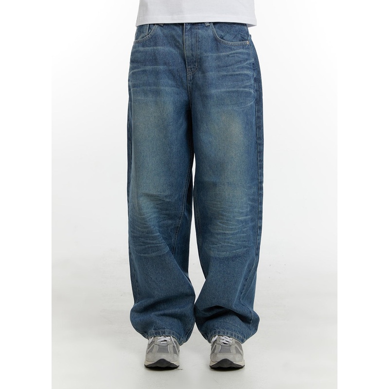 Wide Fit Baggy Jeans CA401|Blue|S|M|L