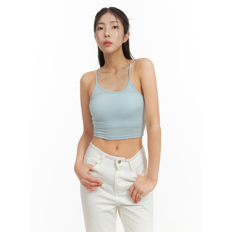 Basic Cami Crop Top OA429|Mint|White|Black|S/M