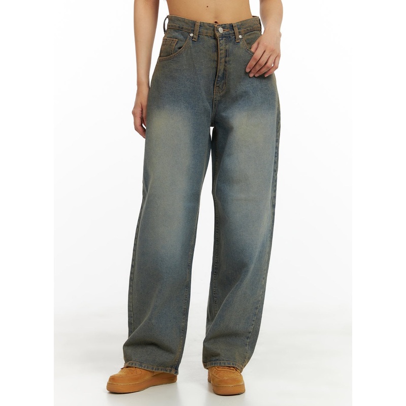 Low Rise Straight Jeans CA424|Dark blue|Light blue|S|M|L