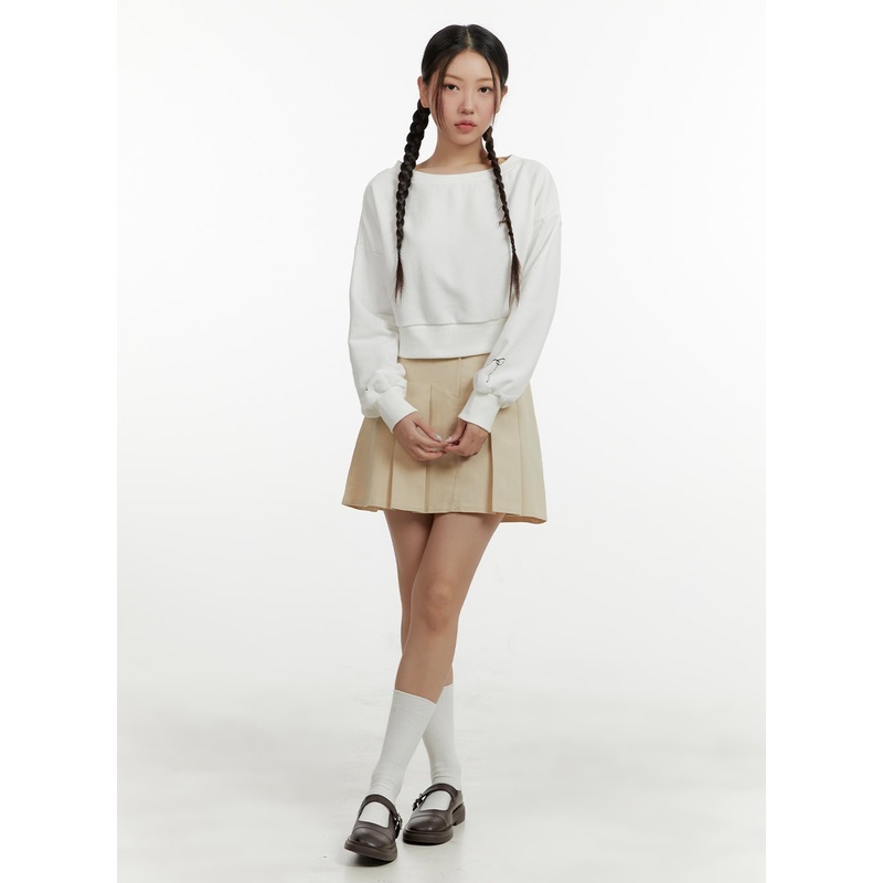 Basic Pleated Mini Skirt OY413