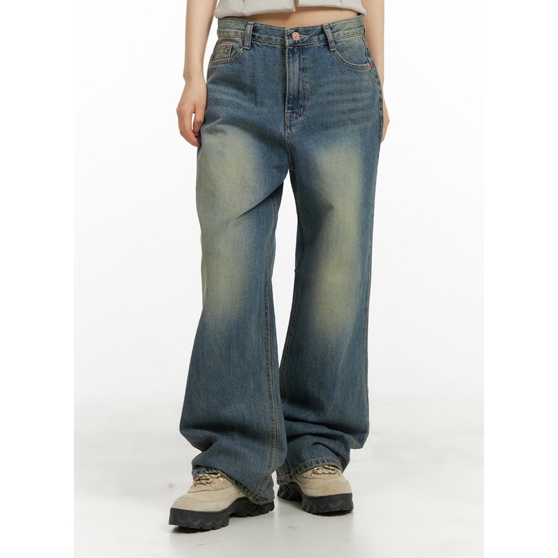 Breezy Wide-Fit Baggy Jeans CY414