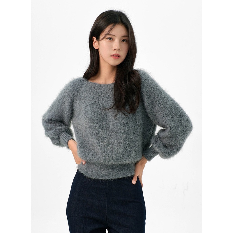 Fuzzy Off-Shoulder Sweater OG327