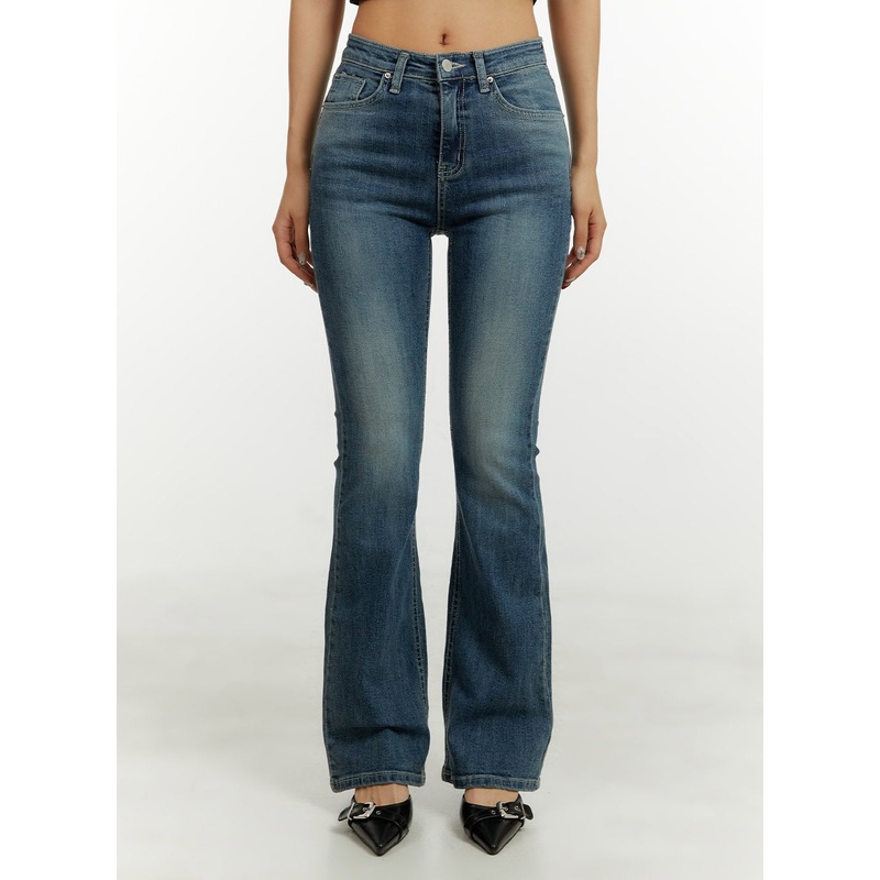 Low Rise Bootcut Jeans CY409|Blue|S|M|L
