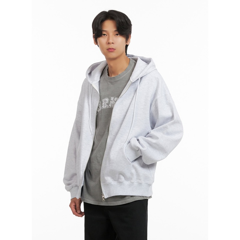 Men’s Basic Hoodie Jacket (White) IY416