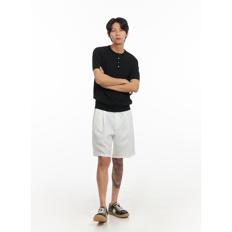 Men’s Basic Straight Leg Shorts IY416