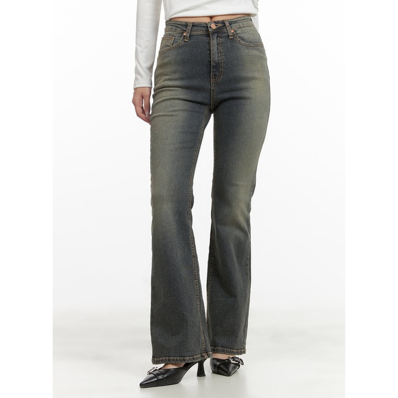 Slim Bootcut Jeans CY420|Dark blue|S|M|L
