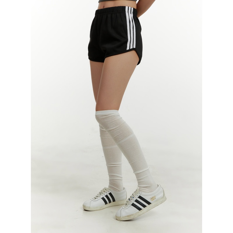 Striped Shorts CY408|Black|Red|Blue|S/M