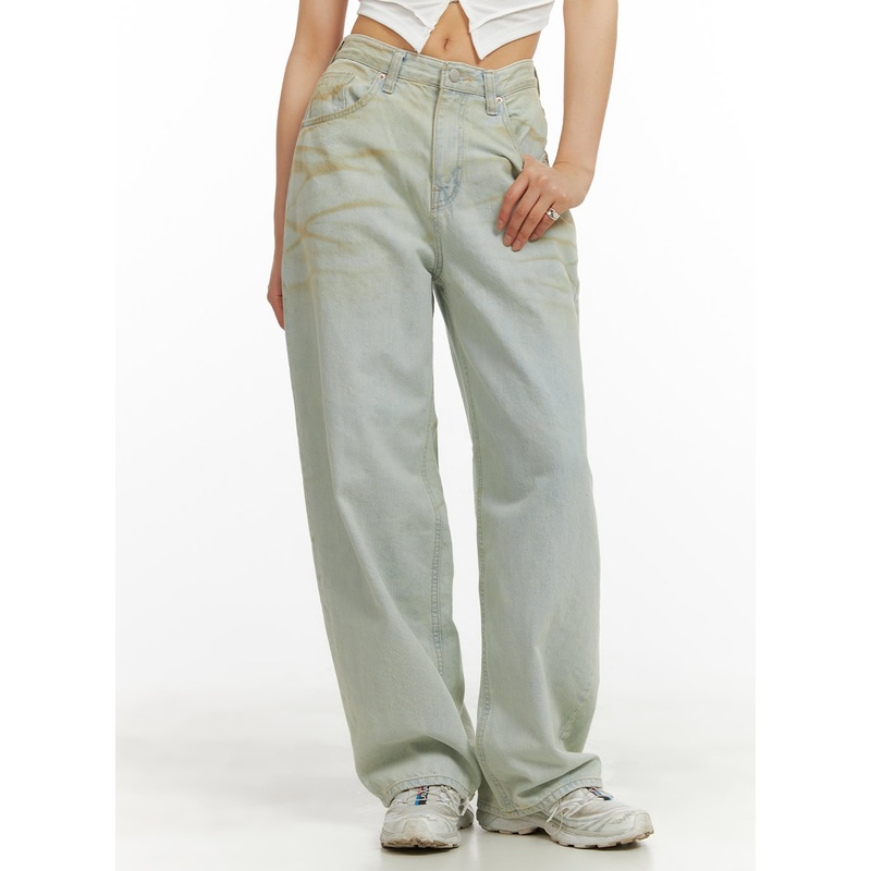 Vintage Washed Baggy Jeans CY417
