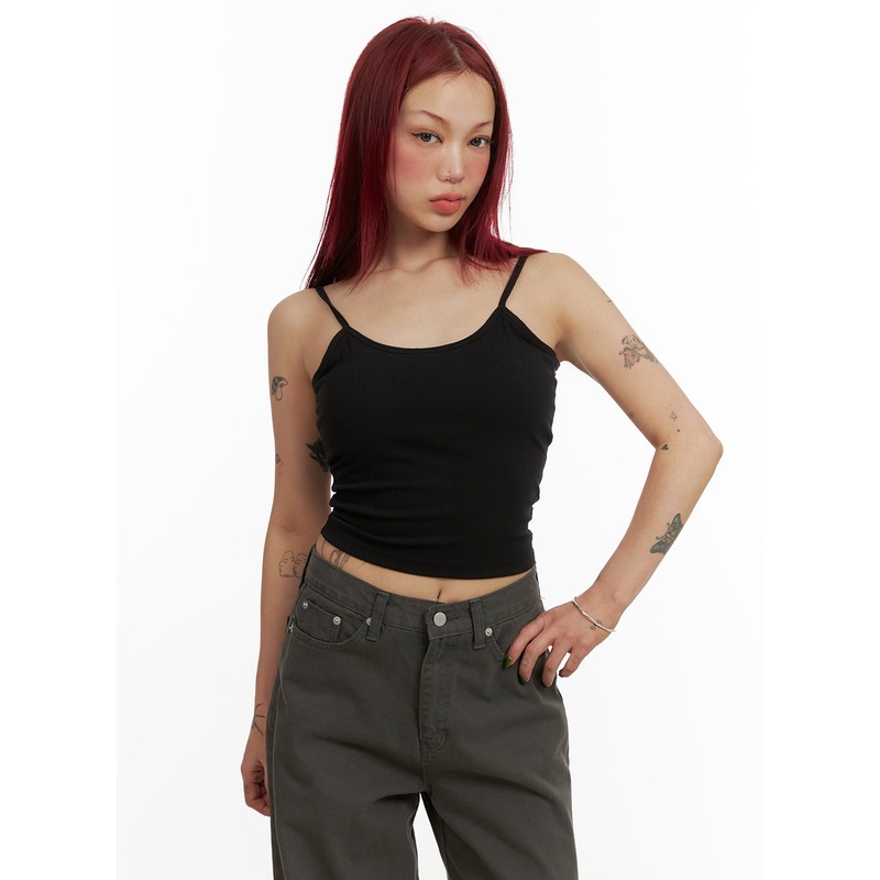 Basic Cami Top CY430|Black|Gray|Light beige|S/M