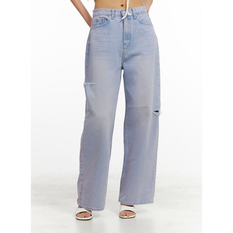 High Waist Wide Leg Jeans CY424
