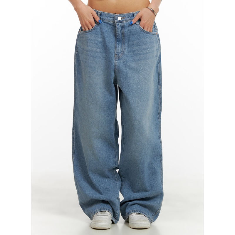 Low Rise Loose Fit Baggy Jeans CY431