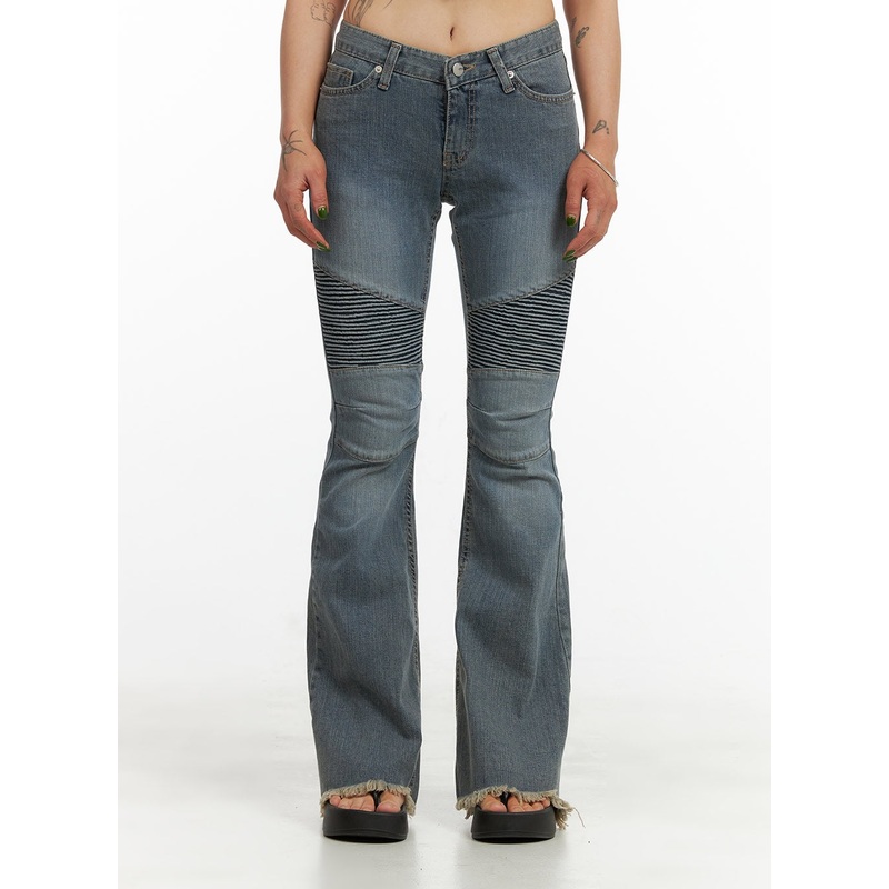 Low Rise Slim Bootcut Jeans CY430