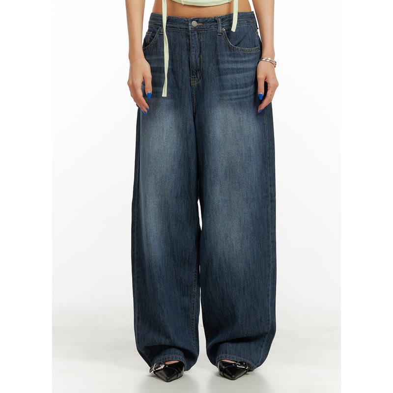 Low Rise Wide Fit Baggy Jeans CY431
