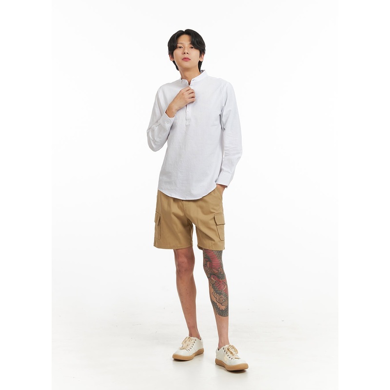 Men’s Cargo Pocket Shorts (Beige) IY424