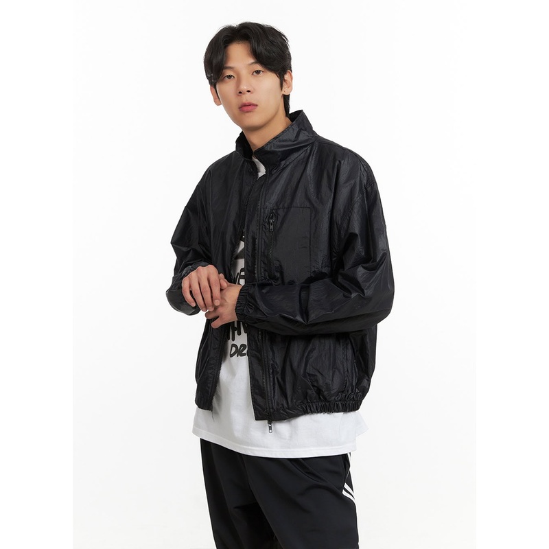 Men’s Collar Jacket IY431|Black|Gray|M/L