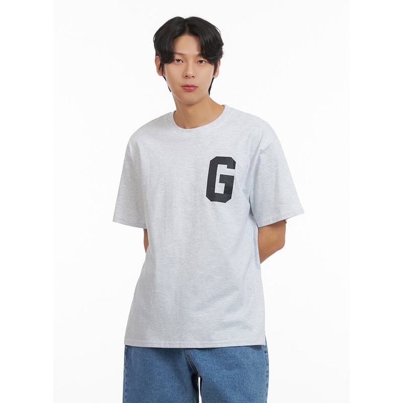 Men’s Letter Print T-Shirt IY424