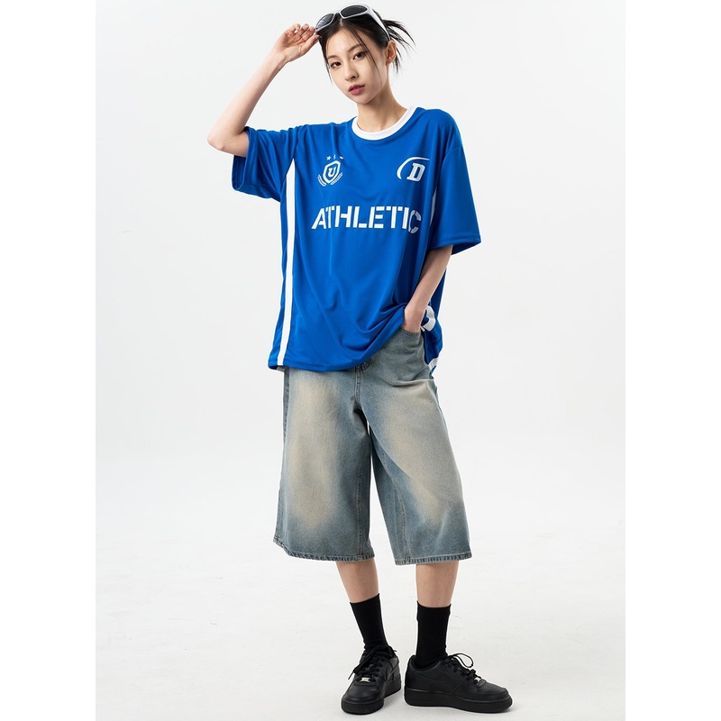 Oversized Bermuda Pants CY311|Blue|S|M|L