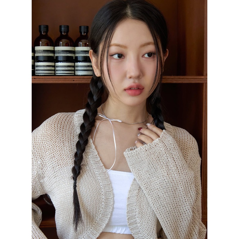 Ribbon Choker Necklace OY427|White|One Size