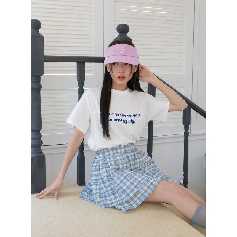 Round Neck Lettering T-Shirt OY424