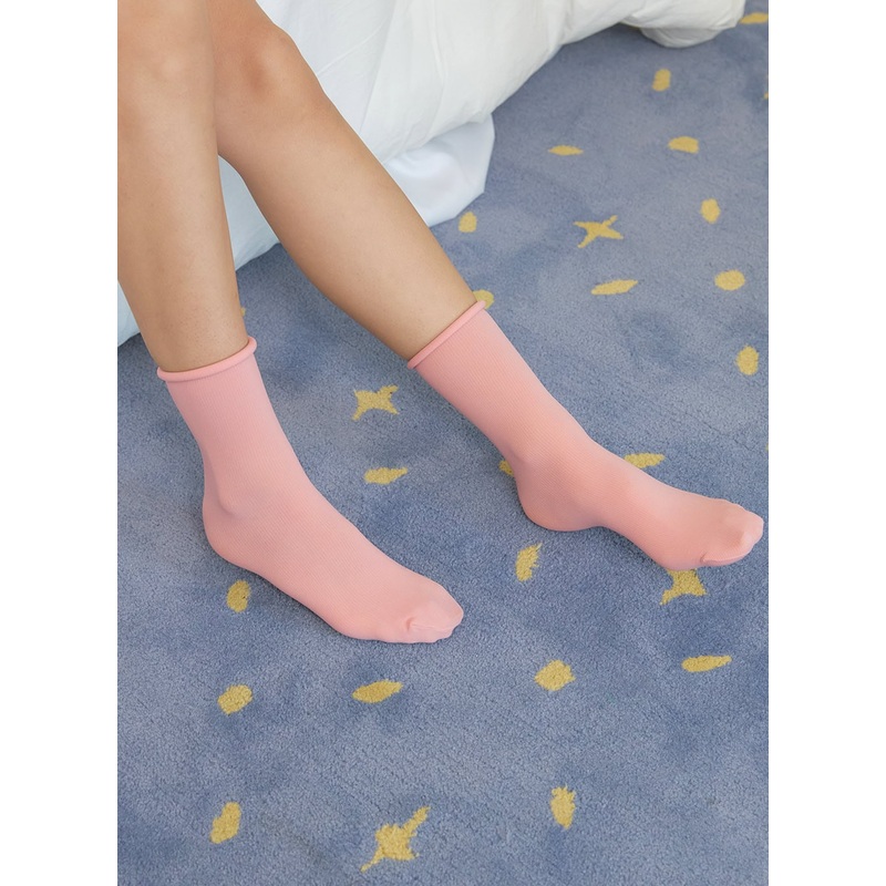 Sheer Socks OY424|Pink|Gray|Black|White|One Size