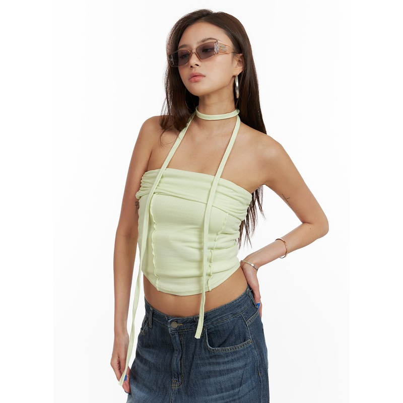 Summer Pastel Tube Top with Thin Scarf Set CY431