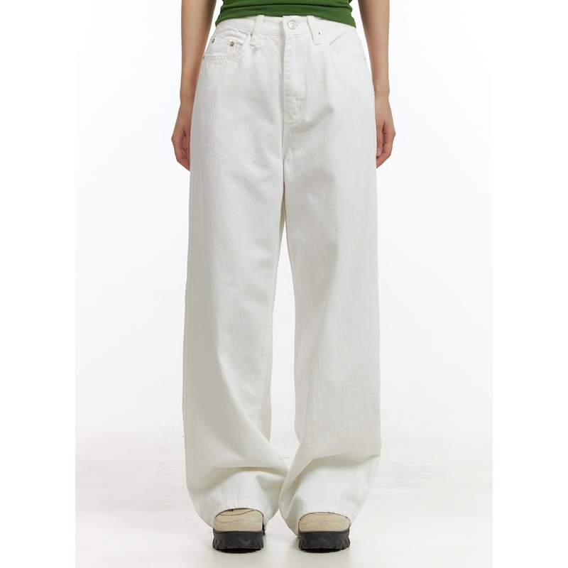 Wide Leg Cotton Trousers CU404