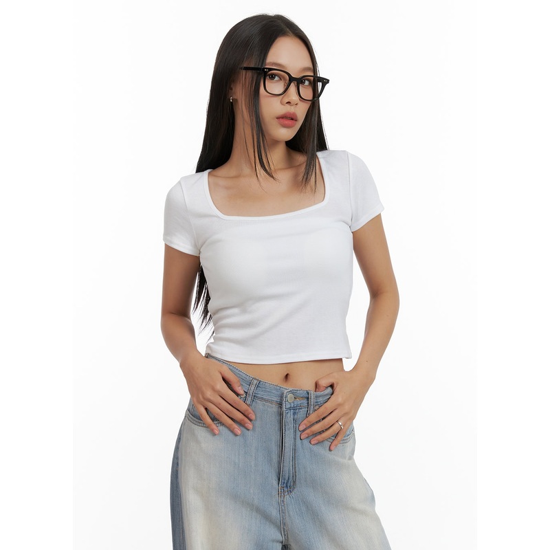 Backless Square Neck Top CU414