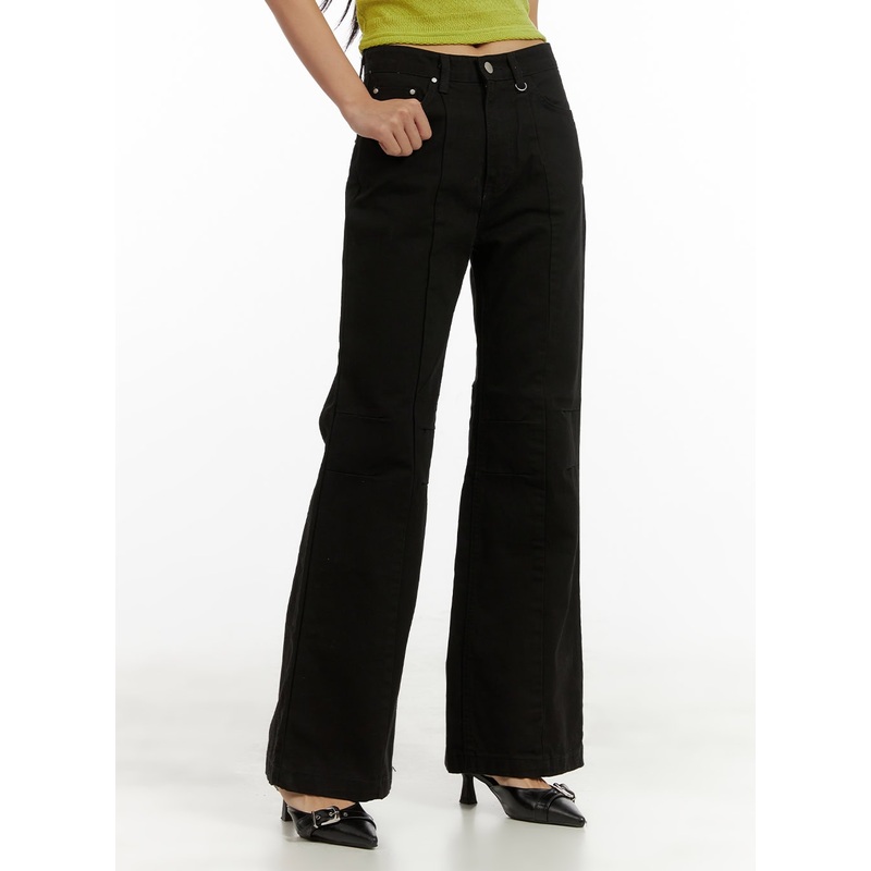 Cotton Slim Bootcut Pants CU414