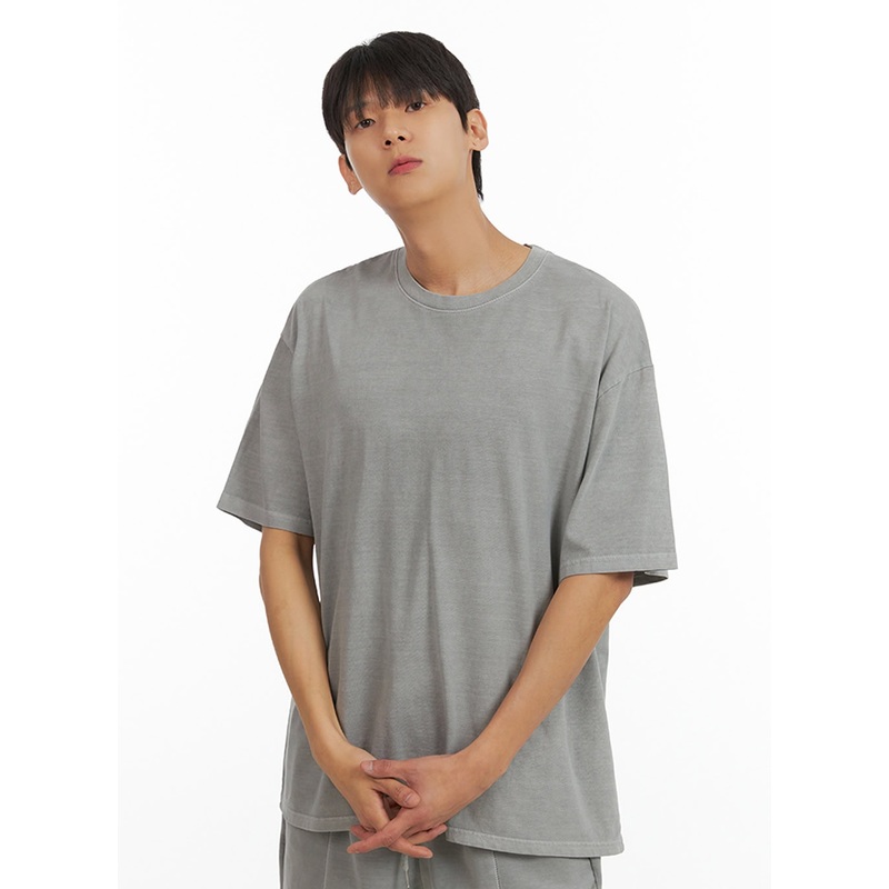 Men’s Basic Round Neck T-Shirt IU419