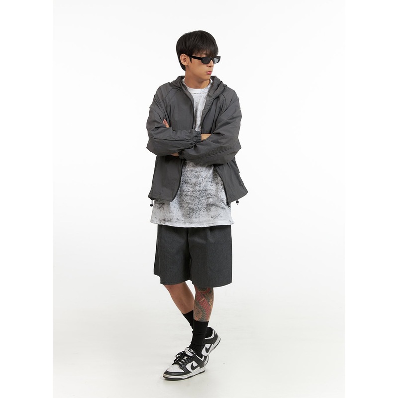 Men’s Denim Shorts IU418|Black|Light blue|Blue|Dark blue|L|1XL