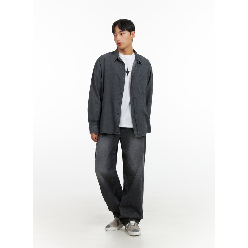 Men’s Loose Fit Straight Jeans IU412