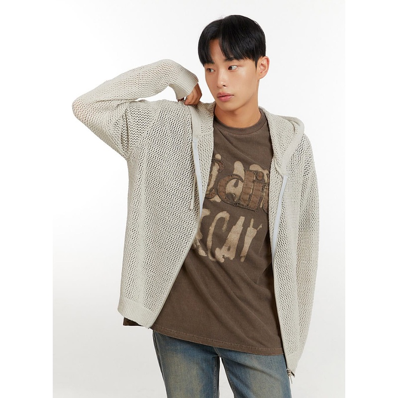 Men’s Mesh Zip-Up Hoodie IU426